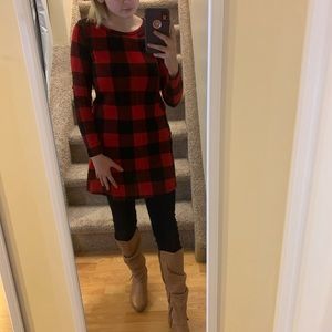 Red/Black Buffalo Plaid Dress